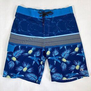 Ocean Current Cargo Board Shorts Mens Pine Crush Comfort Stretch Large